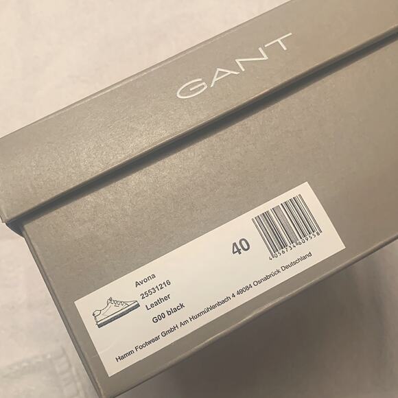 GANT Avona Leather Sneakers - Gold Grommets - Picture 9 of 10